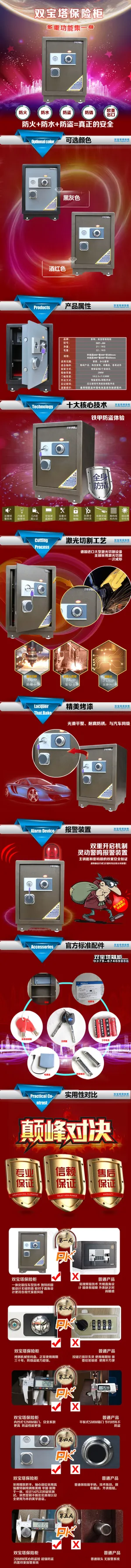 保险柜 淘宝详情页设计 保险柜 淘宝详情页设计
