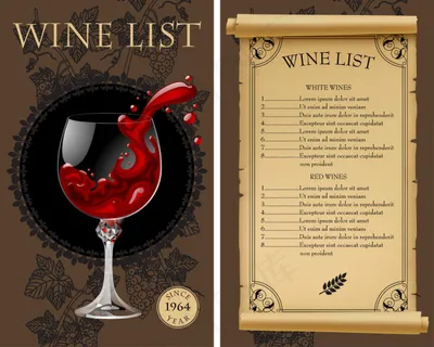 漂亮的酒杯宣传单图片