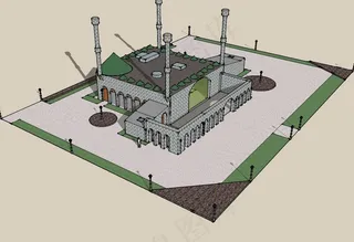 欧式建筑3d模型图片