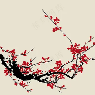 梅花矢量图图片