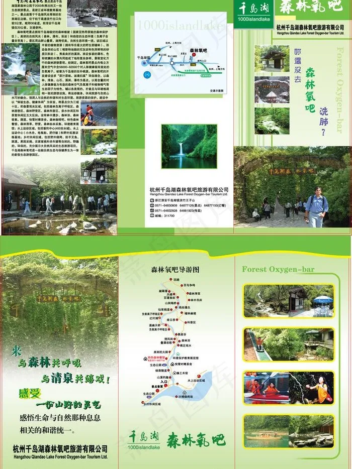 森林氧吧图片ai矢量模版下载