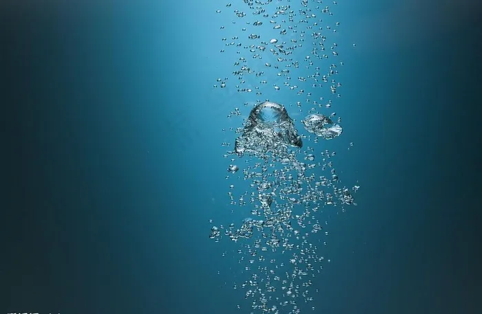 蓝色水滴背景图片