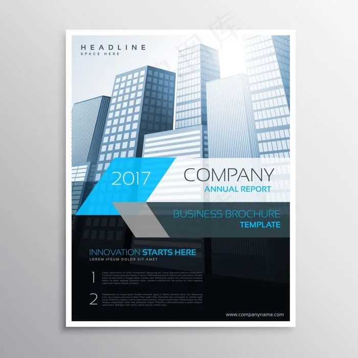 现代公司传单与建筑eps,ai矢量模版下载