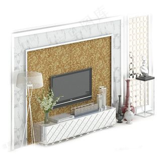 电视柜背景素材模板下载