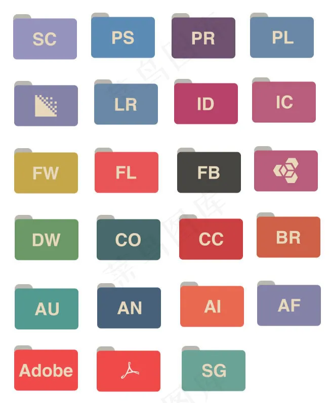 Adobe CC文件夹图标下载