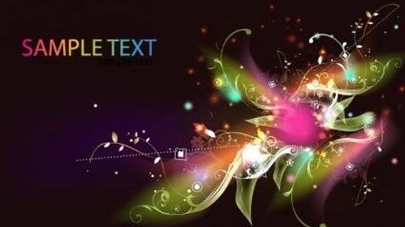 摘要花旋流背景