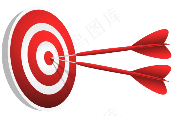 飞镖盘飞镖靶商务目标PPT素材