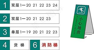 单元楼房标识矢量素材