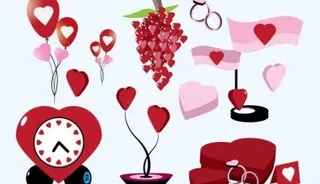 情人节矢量图形的自由