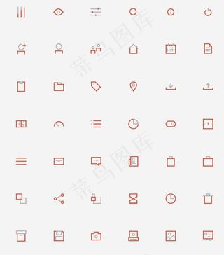 60红灰色调图标下载