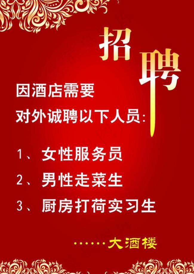 酒店招聘图片