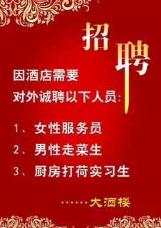 酒店招聘图片