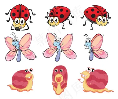 卡通昆虫动物