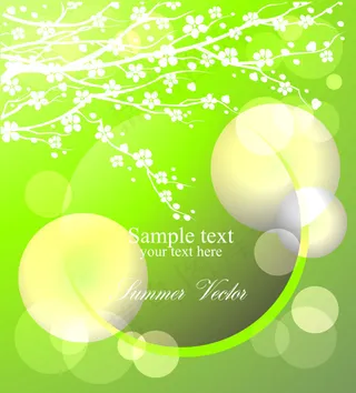 春天良亮梅花矢量图