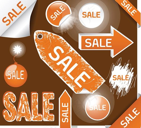 sale销售标签矢量ai矢量模版下载