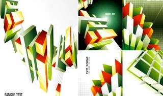 商业的3D图形背景矢量素材