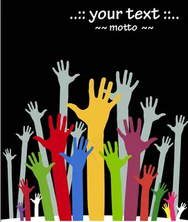 很多伸出的手臂 很多伸出的手臂