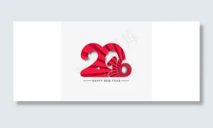 2016红色创意数字模板