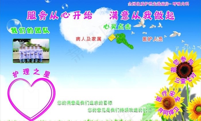 优质护理图片(1500X1000)cdr矢量模版下载