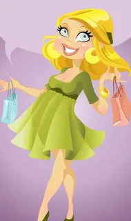 时尚卡通女性图片