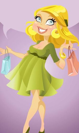 时尚卡通女性图片