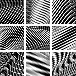 动态的黑色和白色的螺旋图案02矢量