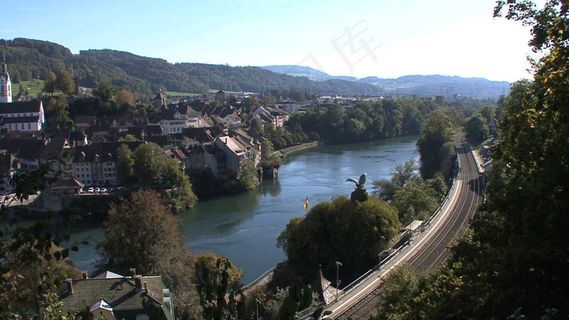 劳芬堡瑞士和德国股票视频 视频免费...