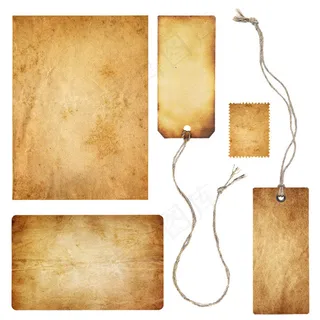 复古纸标签