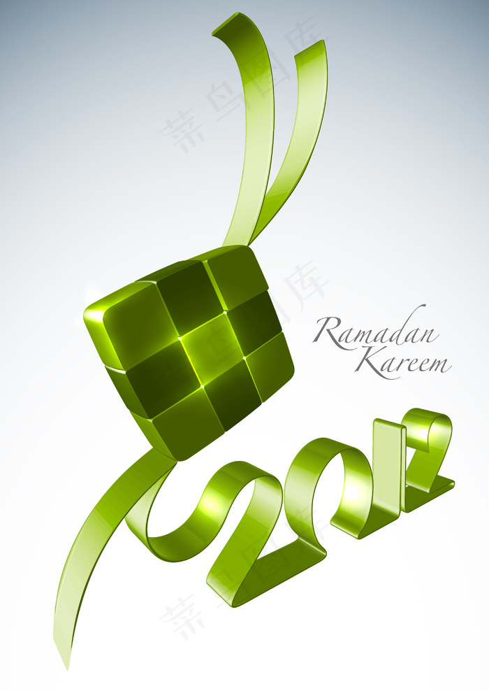矢量3D*Ketupat 20...eps,ai矢量模版下载