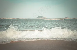 沙滩海浪图片