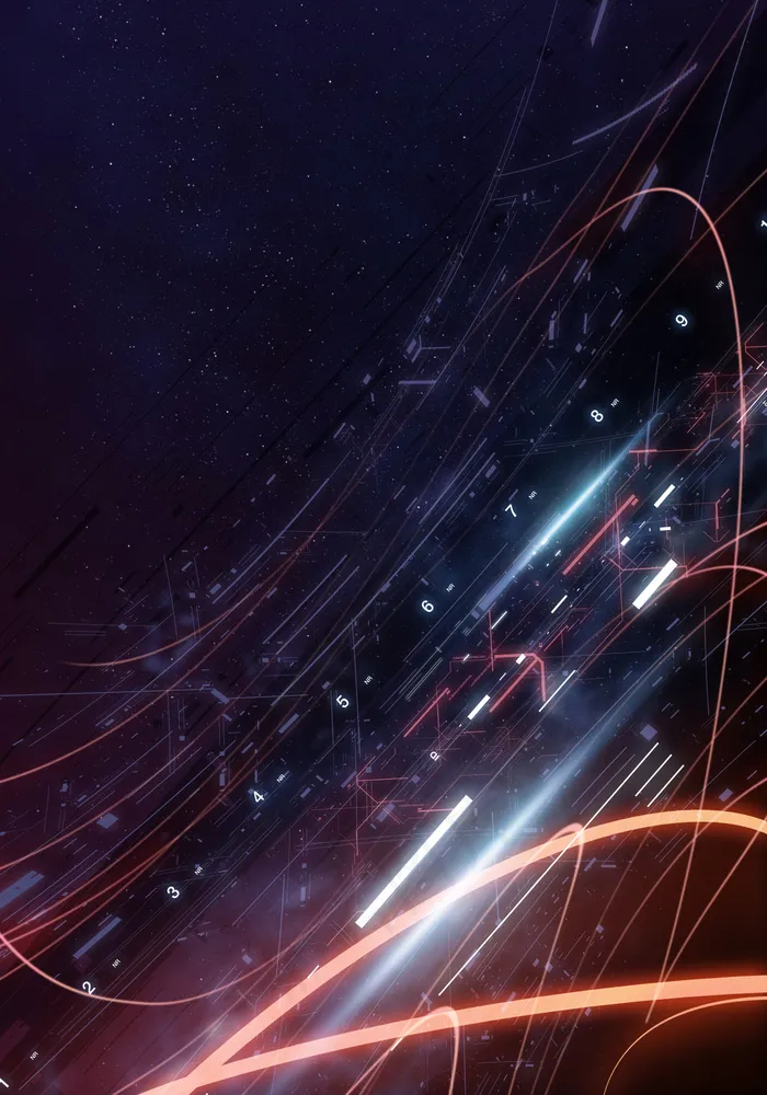 动感线条星空绚丽背景(2100X3000(DPI:300))psd模版下载