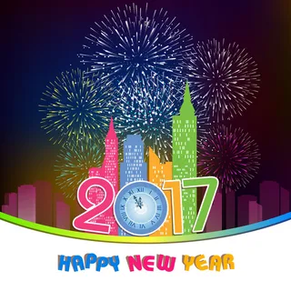 2017元旦新年背景展板海报 2017元旦新年背景展板海报