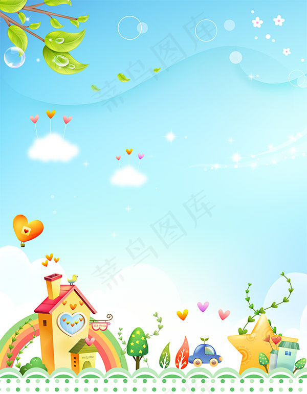 psd卡通背景设计