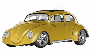 大众甲壳虫的矢量图形