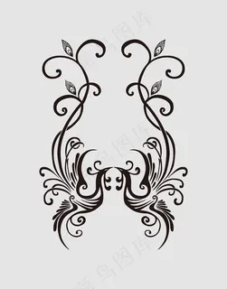 欧式花纹纹样图案