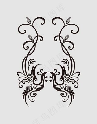 欧式花纹纹样图案