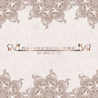 矢量怀旧古典花纹素材