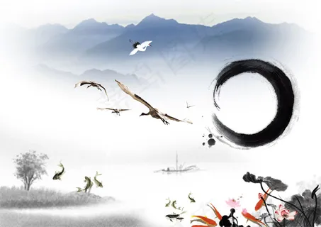 水墨画古典元素 水墨画古典元素