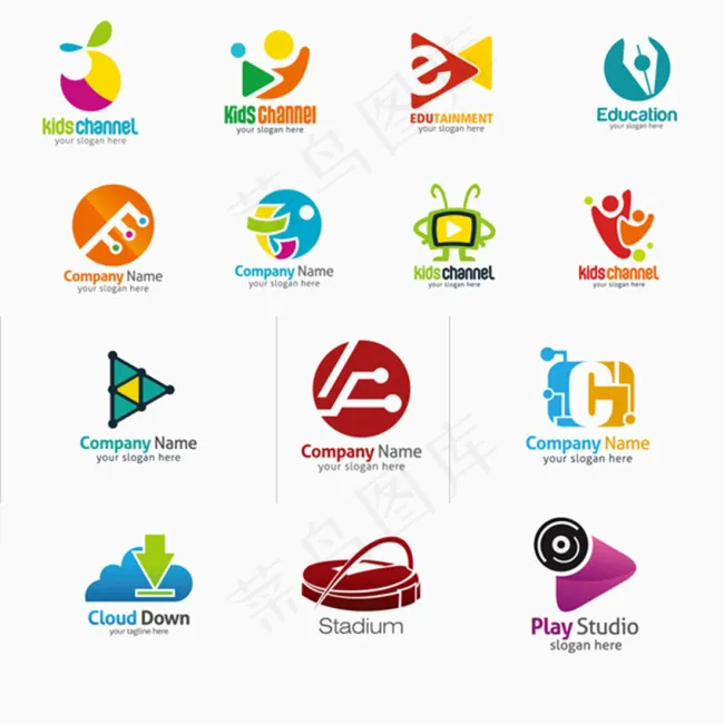 企业LOGO设计矢量素材eps,ai矢量模版下载