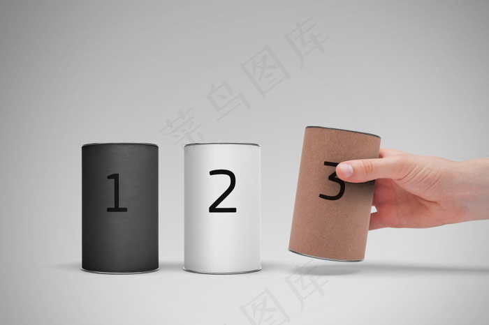 圆筒粮食食品罐头包装样机(3000X2000(DPI:300))psd模版下载