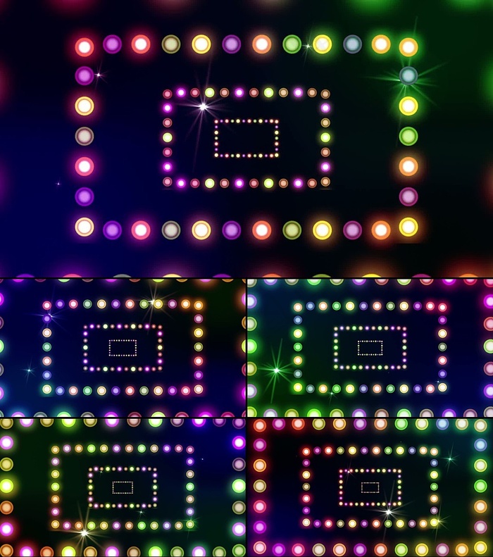 动感绚丽炫彩灯光舞台背景视频素材