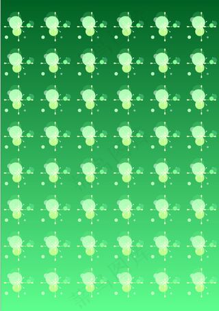 绿色花纹矢量图