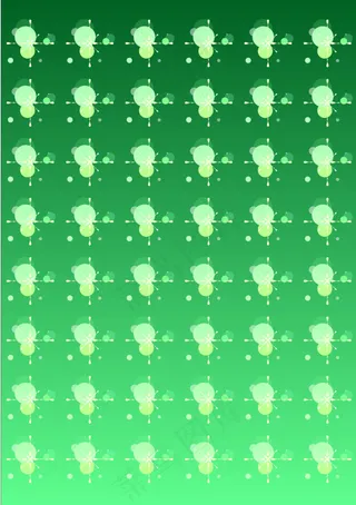 绿色花纹矢量图