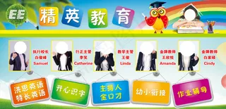 精英教育展板