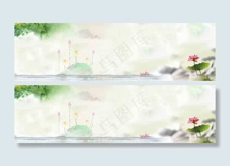 中国风淘宝海报背景　