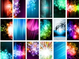 璀璨梦幻背景矢量素材