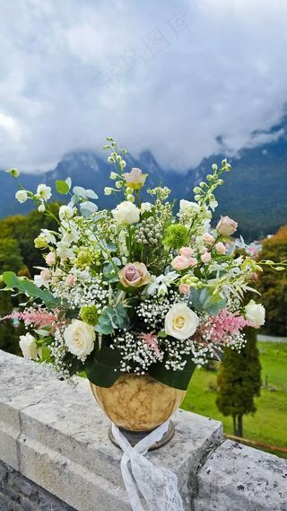 玫瑰花花艺高清摄影图片