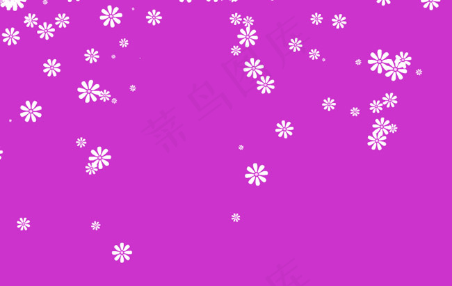 flash白色花朵旋转飘落