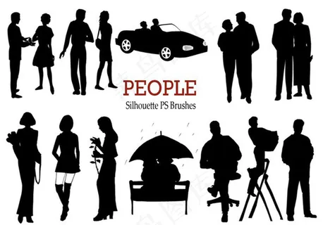 20个欧美人物剪影、人物轮廓Pho... 20个欧美人物剪影、人物轮廓Pho...