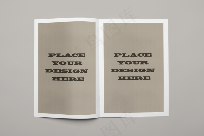 打开的灰色画册